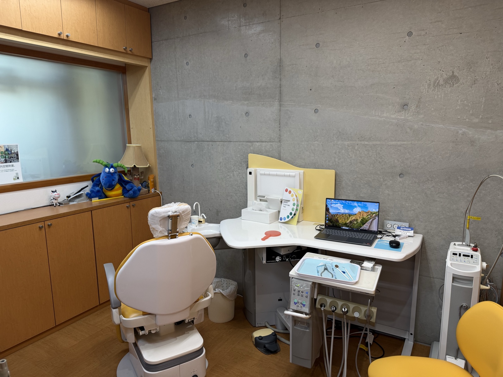 きたやま矯正歯科の個室診療室